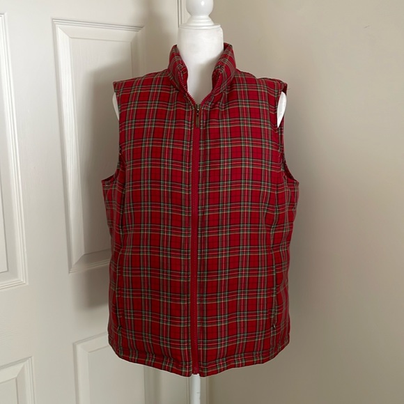 Charter Club: Plaid Down Puffer Vest - Picture 1 of 7